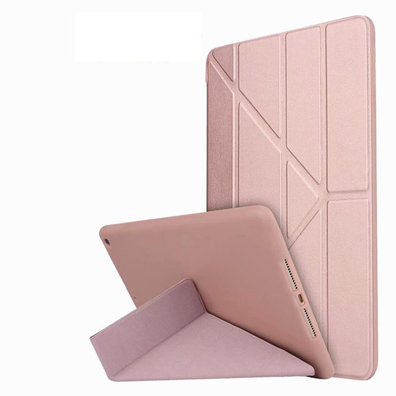 Y-Faltständer-Abdeckung für iPad Air 2 Air 4 Hülle für iPad 7. 8. 9. Generation Hülle 10.2 für iPad Pro 11 2021 Air 5 102 Hülle Abdeckung iPad5/6 9.7' rose gold