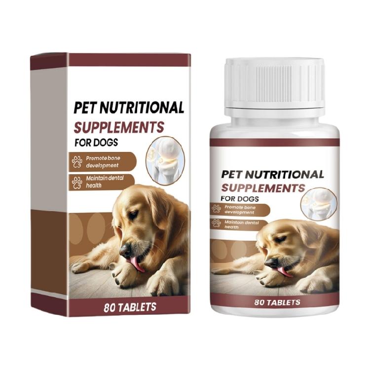 Hunde-Kalzium-Ergänzungsmittel für Hunde 80 Tabletten mit natürlichen Milchextrakten Kau-Kalzium-Ergänzungsmittel für Hunde 1