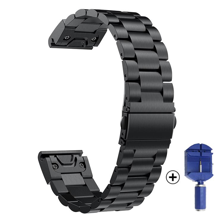 Edelstahlarmband für Garmin Fenix 5 5S/5X Plus/6S 6X Pro/Forerunner 945 Armband 22MM Armband Quick Fit Metall-Uhrenarmband Correa 22mm Fenix 6 5 945