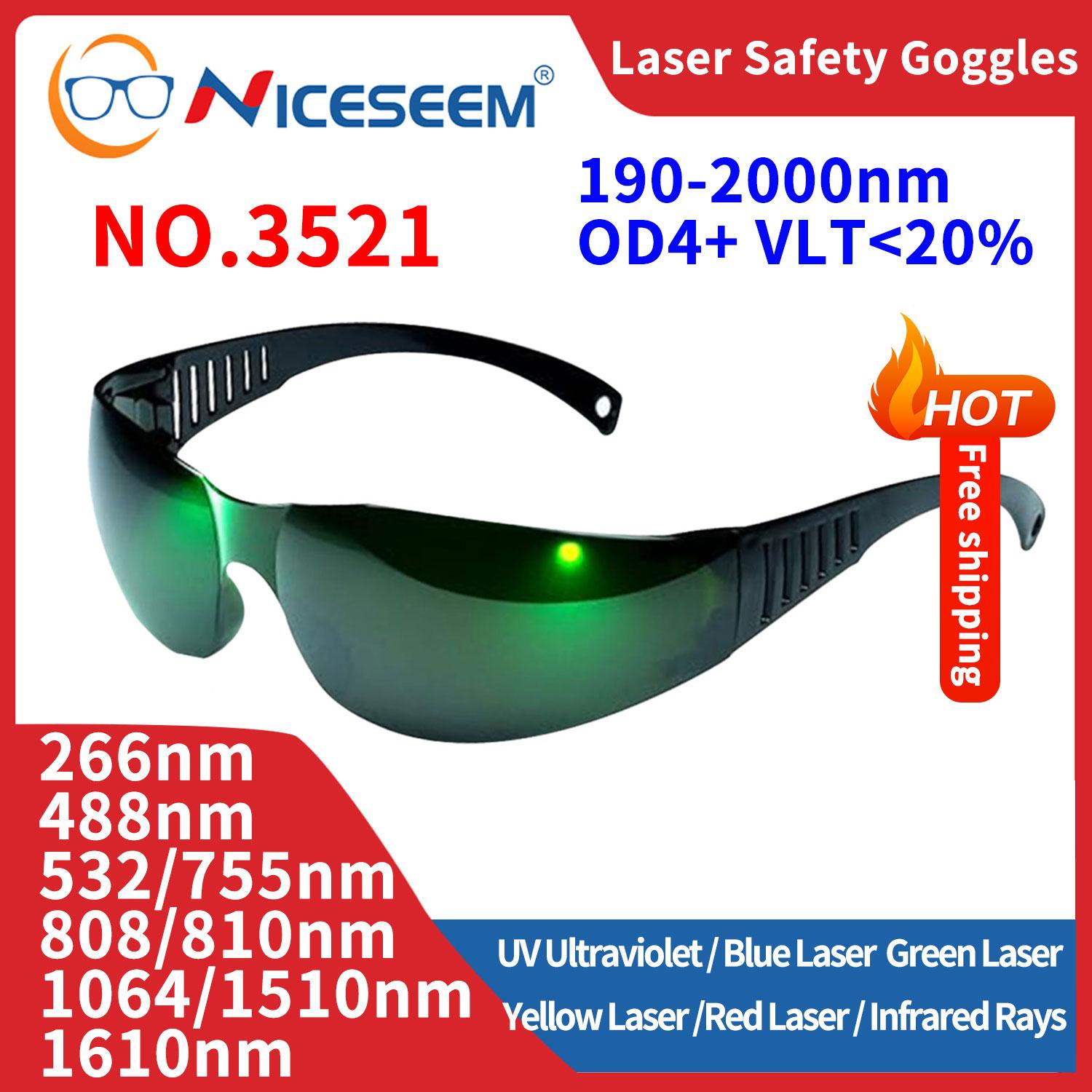 Wellenlängenstrahlung Laserpointer Schutzbrille Schutzokular Industrielle Sicherheitslinsen UV IR IPL FPV 200-2000 nm