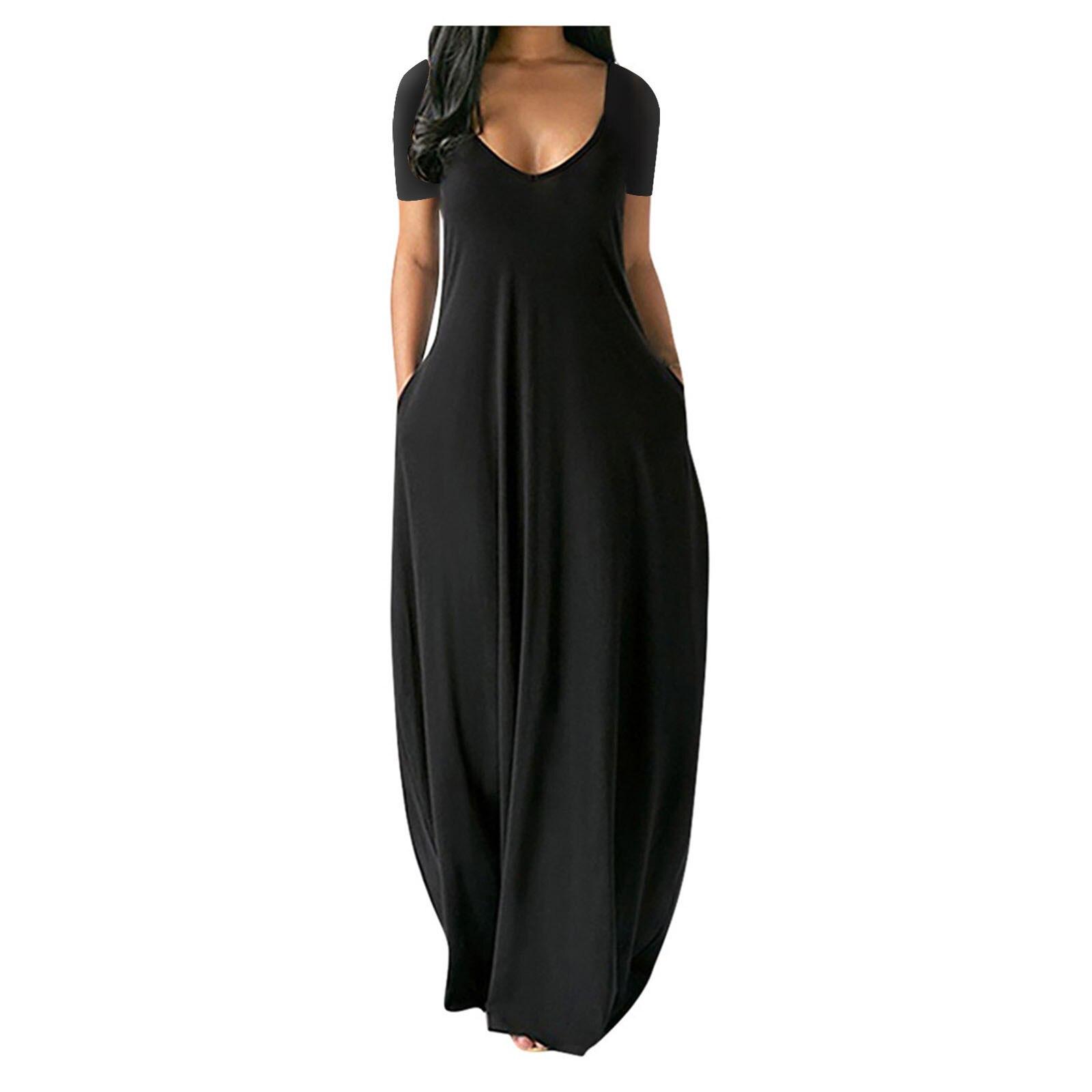 Sommer Strand Maxi Kleid Frauen Blumen Druck Boho Lange Chiffon Kleid Rüschen Wrap Casual V-ausschnitt Split Sexy Party Kleid Robe XXXXXL schwarz