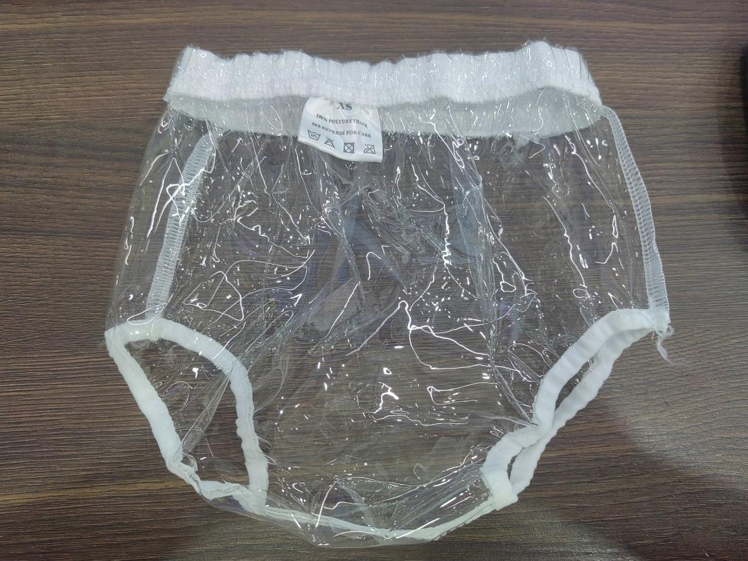 Wasserdichte, geräuschlose TPU-Windeln für Erwachsene mit auslaufsicheren Druckknöpfen, leicht an- und auszuziehen, anpassbar für medizinisches Personal und ältere Menschen. XS: Baby Elastic