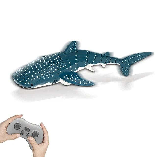 Smart Rc Shark Whale Spray Wasser Spielzeug Ferngesteuertes Boot Schiff U-Boot Roboter Fisch Elektrisches Spielzeug für Kinder Jungen Baby Kinder grün
