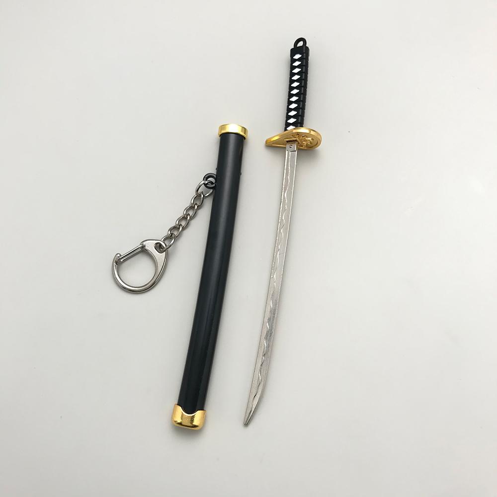 8 Stile Roronoa Zoro Samurai Schwert Schlüsselanhänger Für Frauen Männer Scheide Katana Säbel Schnalle Schlüsselanhänger Cosplay Spielzeug Schmuck Geschenk N842 schwarz