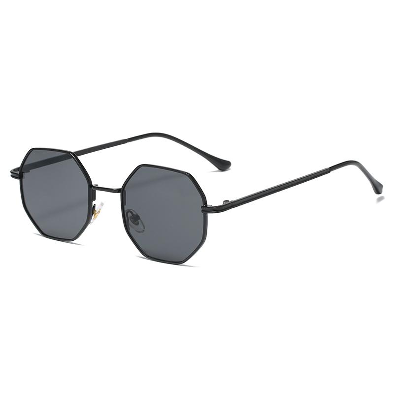 Klassische Fahrrad Polygon Sonnenbrillen Damen Herren Schwarze Gläser Rund Punk Outdoor Sonnenbrillen Klassischer Metallrahmen Moderne Tönungen