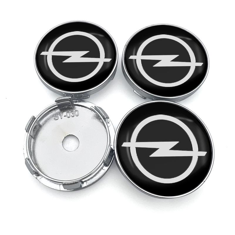 4 Stück 60MM Auto Radmitte Nabenkappe Autozubehör Für Opel Astra j Insignia Astra g Corsa Zafira b Mokka Vivaro Meriva schwarz