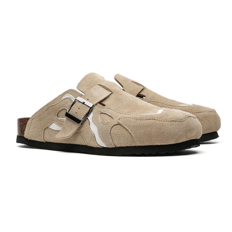 Kork mules Hausschuhe Herren Damen Hausschuhe Heimschuhe Clogs Vintage Muller Hausschuhe Unterstützung 36RU/CN37 hellbraun