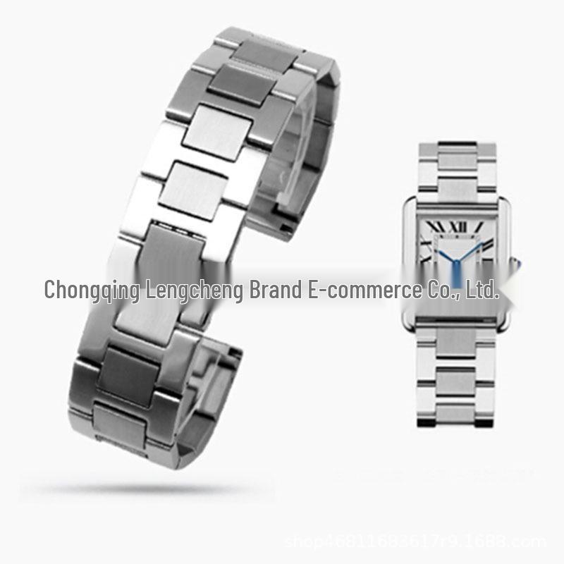 Edelstahlarmband für Cartier Tank Uhr - Herren- und Damenarmband 23mm