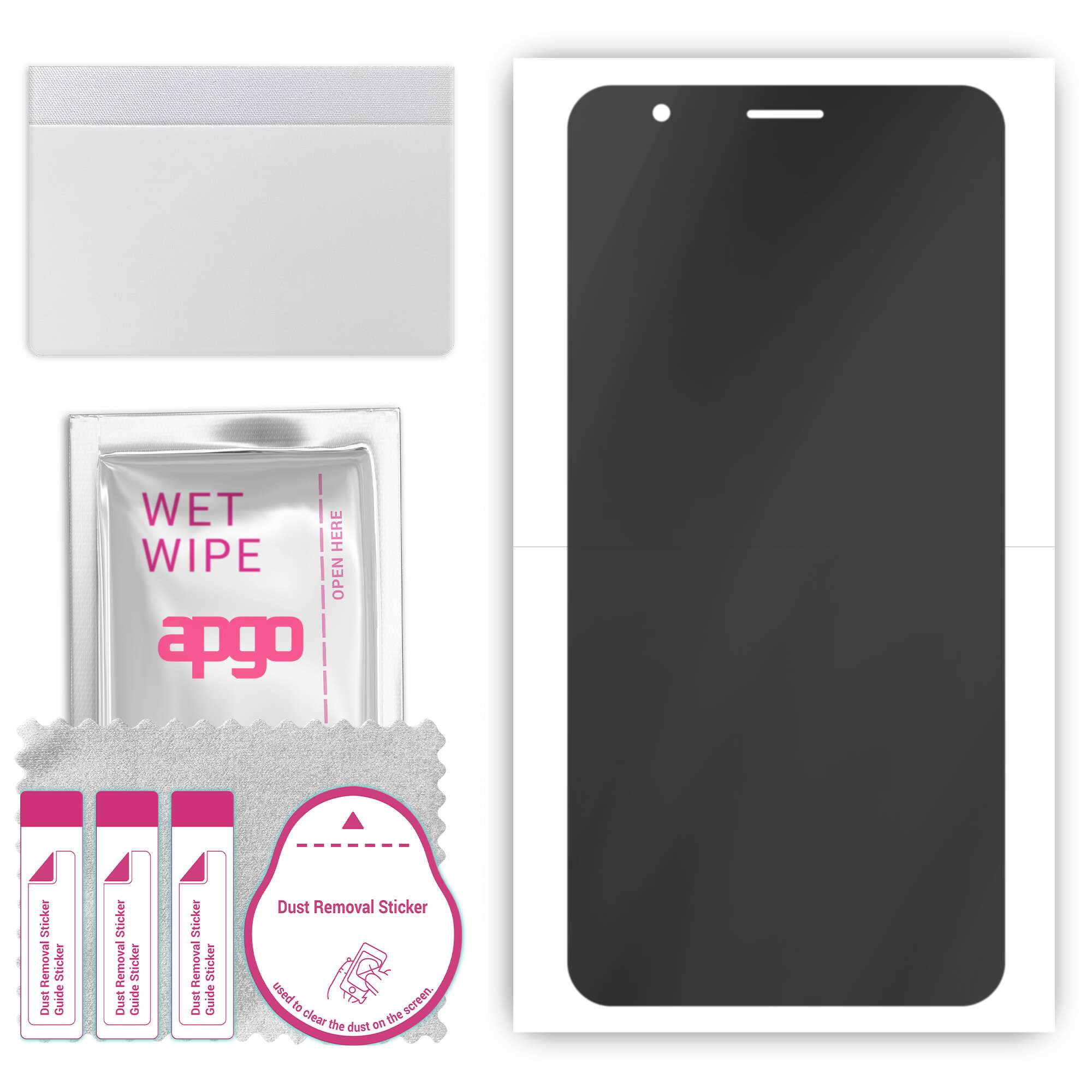 apgo Hydrogel Privacy Matte Screen Protector for Blackview BV6600 E, Anti Spy, Hydrogel Film, Flexible, Soft TPU with positioning layer easy installat