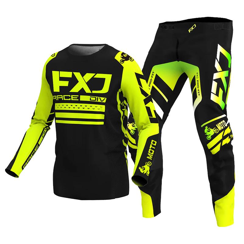 Motocross-Jersey- und Hosen-Kits, Rennanzug, Racer-Ausrüstungsset, Offroad-MX-Enduro-MOTO-Herren-Kits, Damen-Mountain-Downhill-Motorrad-Combo L-34