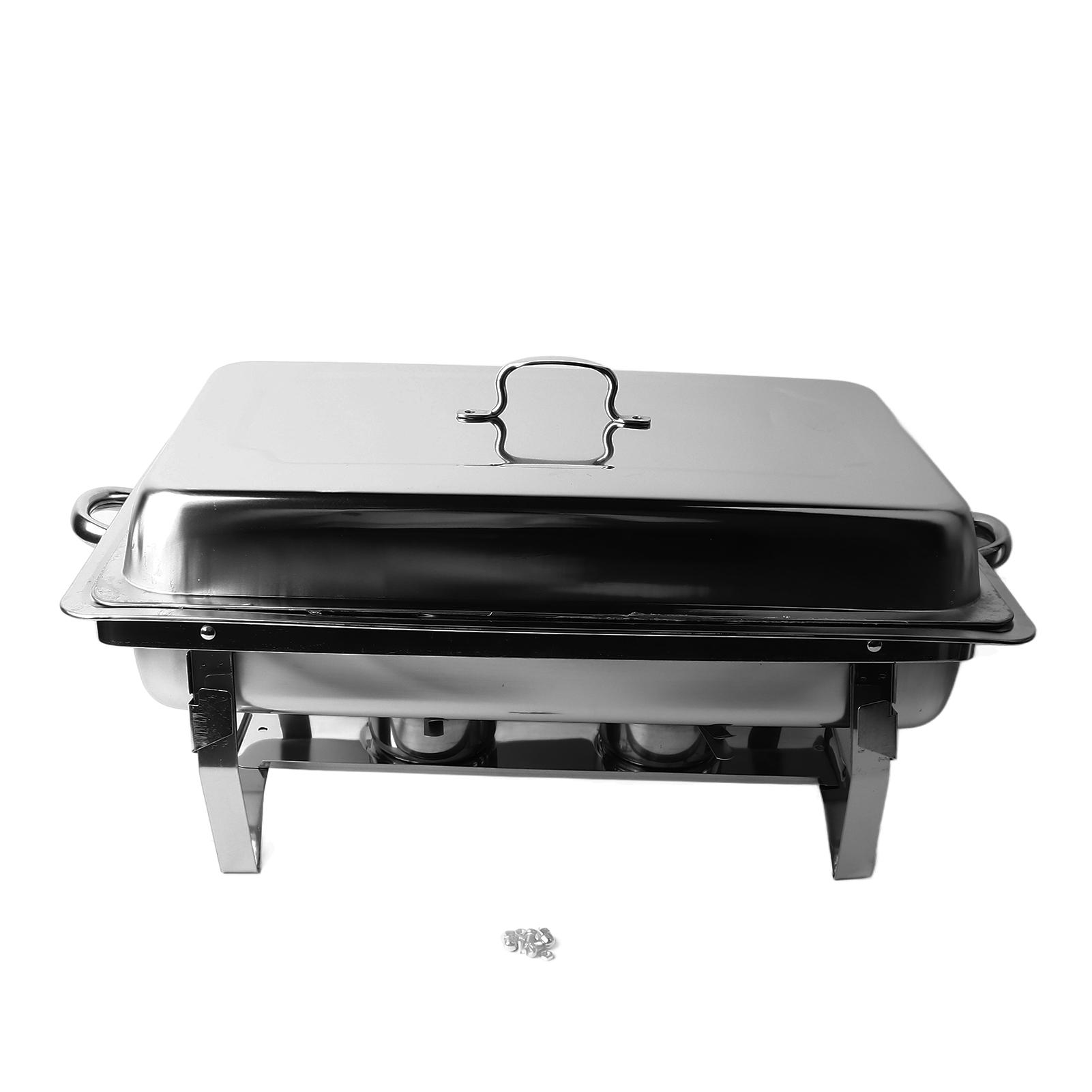 Chafing Dish Buffet Set Edelstahl Catering Servieren Chafer Rechteckige Chafing Dishes Buffet Wärmer
