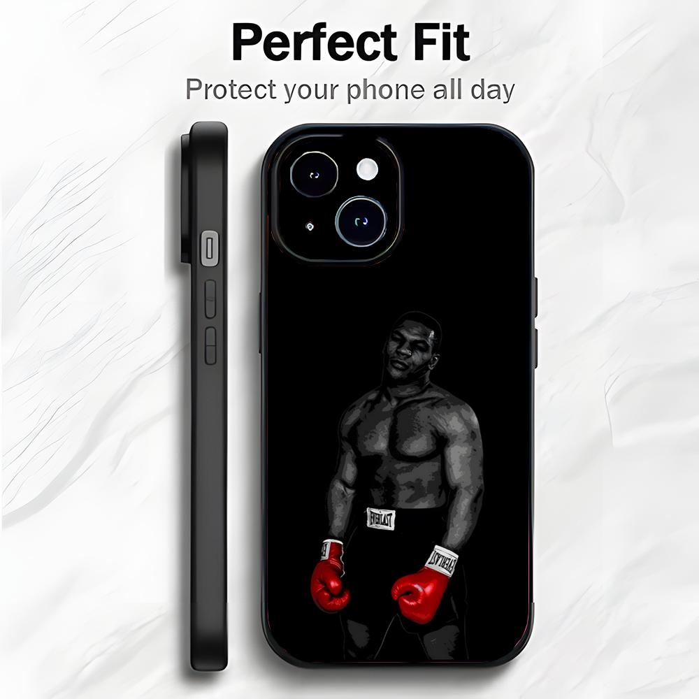 Leistungsstarke Boxlegende M-Mike Tyson Handyhülle Handyhülle Weiche Verpackung Leicht für iPhone17 16 15 14 13ProMax iPhone16promax