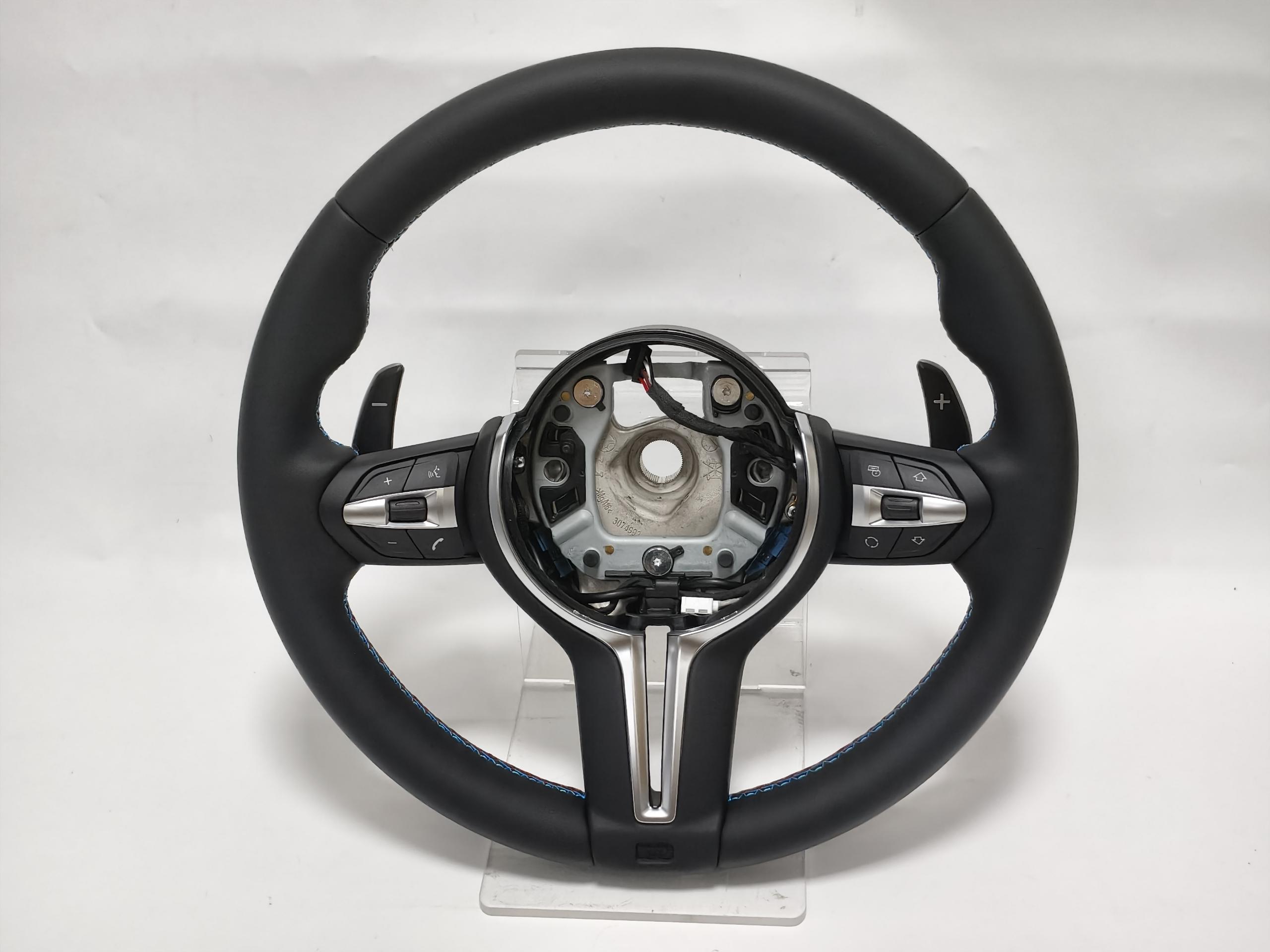 Innenleder E Sport Lenkrad für E90 E91 E92 E93 E70 E71 E72 E53 E89 E84 E81 E87 E82 E88 Lenkrad E leather (No airbag) schwarz