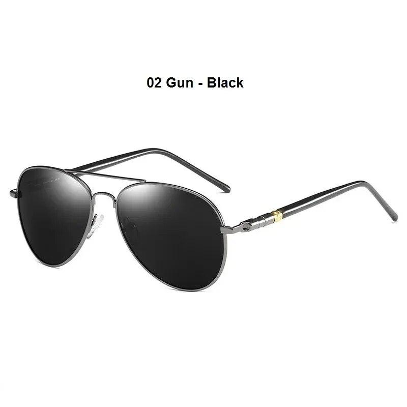Luxus Pilot Polarisierte Sonnenbrille Männer Frauen Fahren Angeln Retro Sonnenbrille Marke Designer Männlichen Metall Sonnenbrille Für Mann UV400