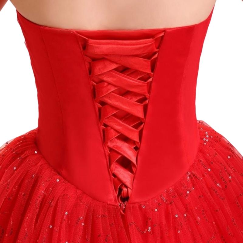 Elegante Schnürung Satiniertes Schleifenband für Hochzeitskleid 110 Zoll lang Korsett Rücken Sets Schleifenband zum Binden für Kleider Reißverschluss Ersatz rot