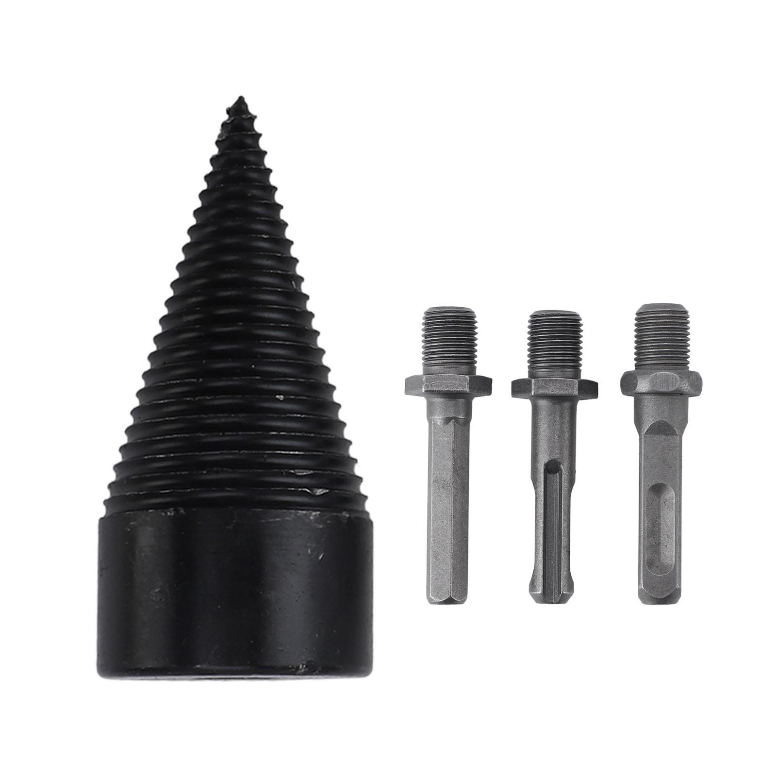 Brennholz Spalter Anzündholz Spalten Holzbohrer mit 3 Bohrhilfen Brennholz Stammbohrer 42MM