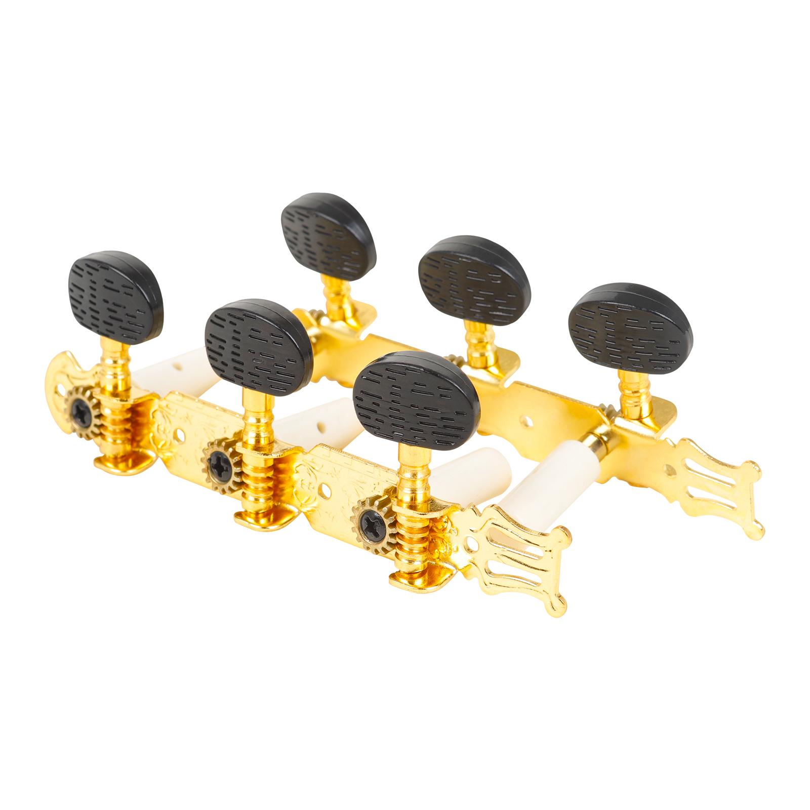 2 stücke Klassische Gitarre Tuning Pegs Klassische Gitarre Mechaniken Gitarre Knöpfe 1-paar Links Rechts 3L3R gold