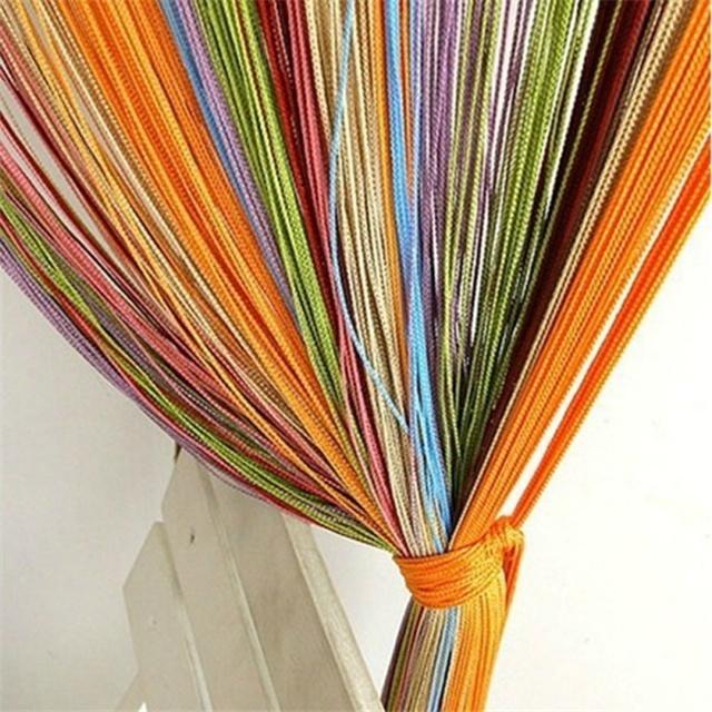 Vorhänge für Wohnzimmer, 300 cm x 300 cm, Fadenvorhang für Wohnzimmer, Tür, Wand, Fenster, Raumteiler, Quastenvorhang 300 by 300cm