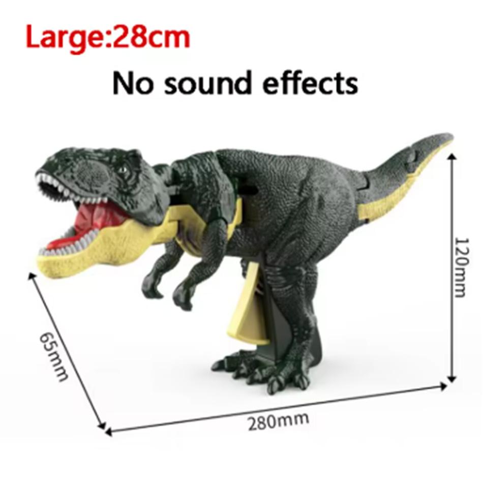 Schwingender T-Rex-Dinosaurier – Kreatives Teleskop-Feder-Dino-Fidget-Spielzeug – Weihnachtsgeschenk für Kinder – Entspannungshilfe – Batteriefrei