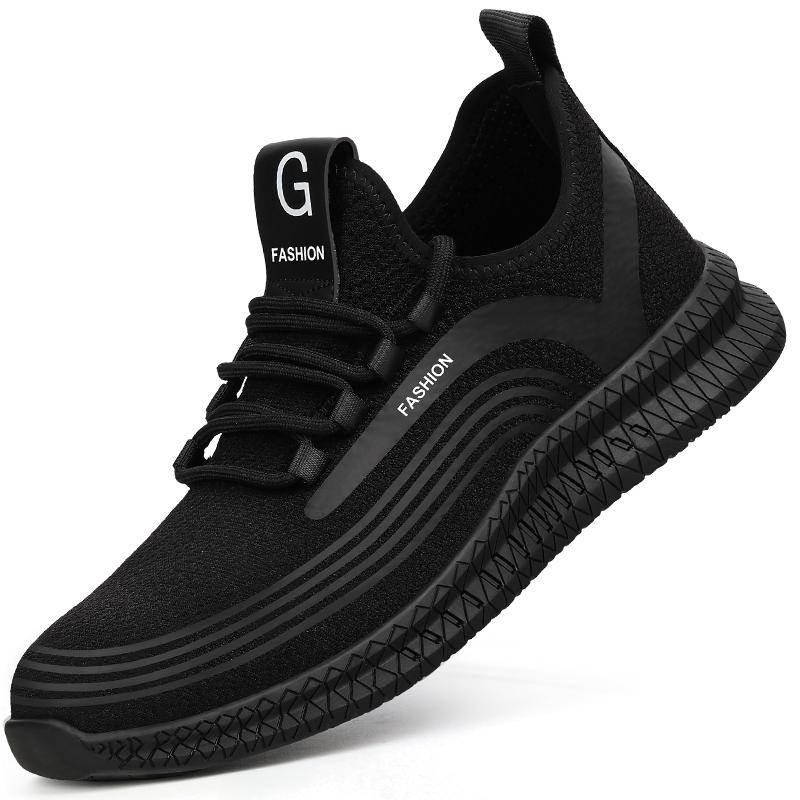 Herren Sport Sicherheitsschuhe Atmungsaktive Damen Arbeitsschuhe Anti-Smash Leichte Arbeitsschuhe Herren Stahlkappenschuhe Sicherheitsarbeitsstiefel 40