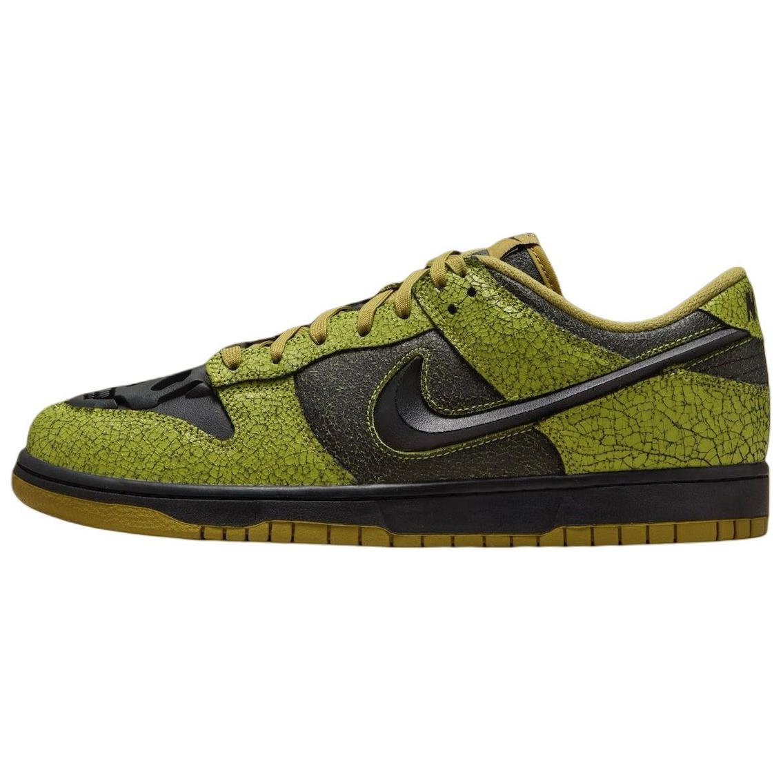 Nike Dunk Low Halloween Skull Unisex-Sneaker Grün Bright-Cactus Schwarz HV6103-300 38 black