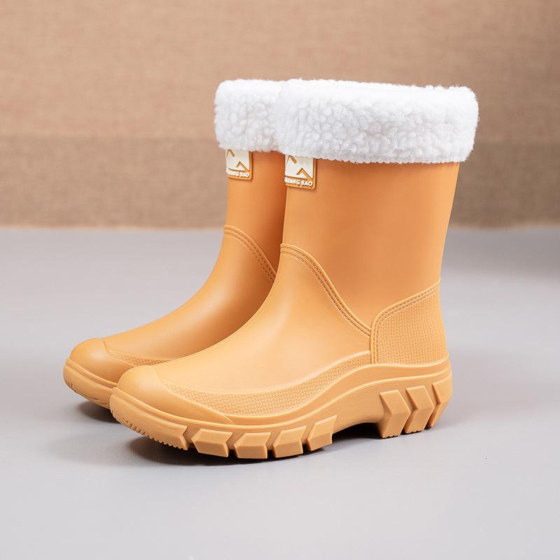 Hochwertige Damen-Gummistiefel, Outdoor-Schnelltrocknende Wasserschuhe, Kurze Gummistiefel, Saisonale Gummistiefel, Gartenstiefel, Sport-Gummistiefel 37 banane gelbe