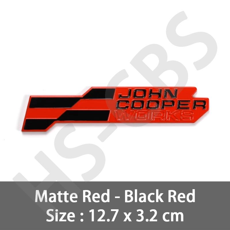 3D Metall Autoaufkleber John Cooper Works Emblem JCW Heckklappenabzeichen Aufkleber Für J01 U25 F57 R53 R55 R56 R58 Autostyling Logo