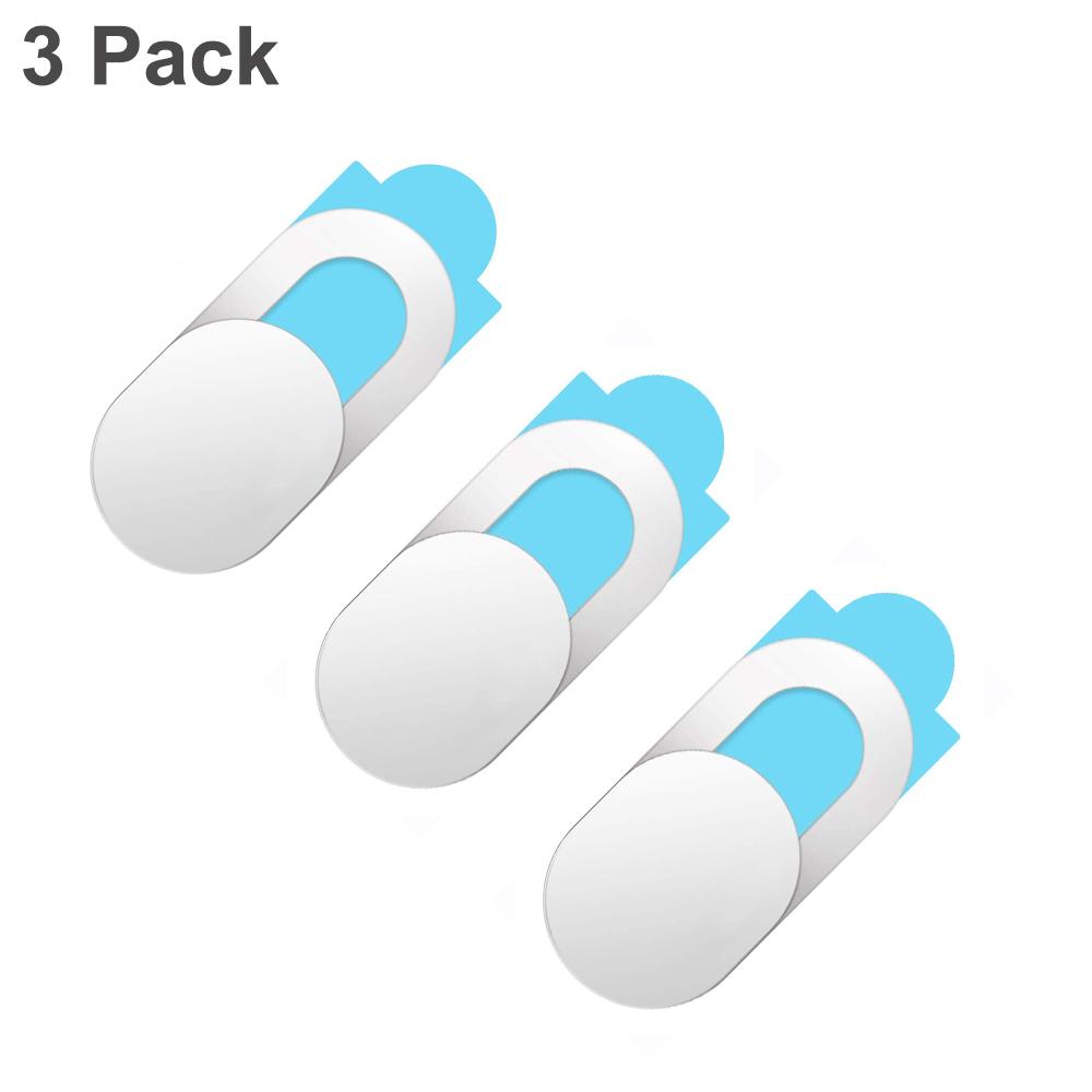 Webcam-Abdeckung, Sichtschutz, Schutzhülle für iPad, iPhone, Samsung, Xiaomi, mobile, universelle WebCam-Abdeckung, Auslösermagnet für Laptop, Tablet, PC-Kamera 3PCS weiß