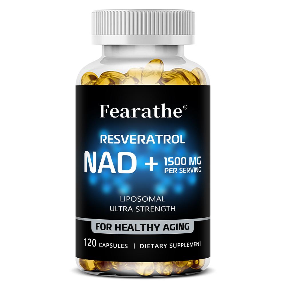NAD+ Resveratrol 1500mg 120 Kapseln Nahrungsergänzungsmittel 120 capsules