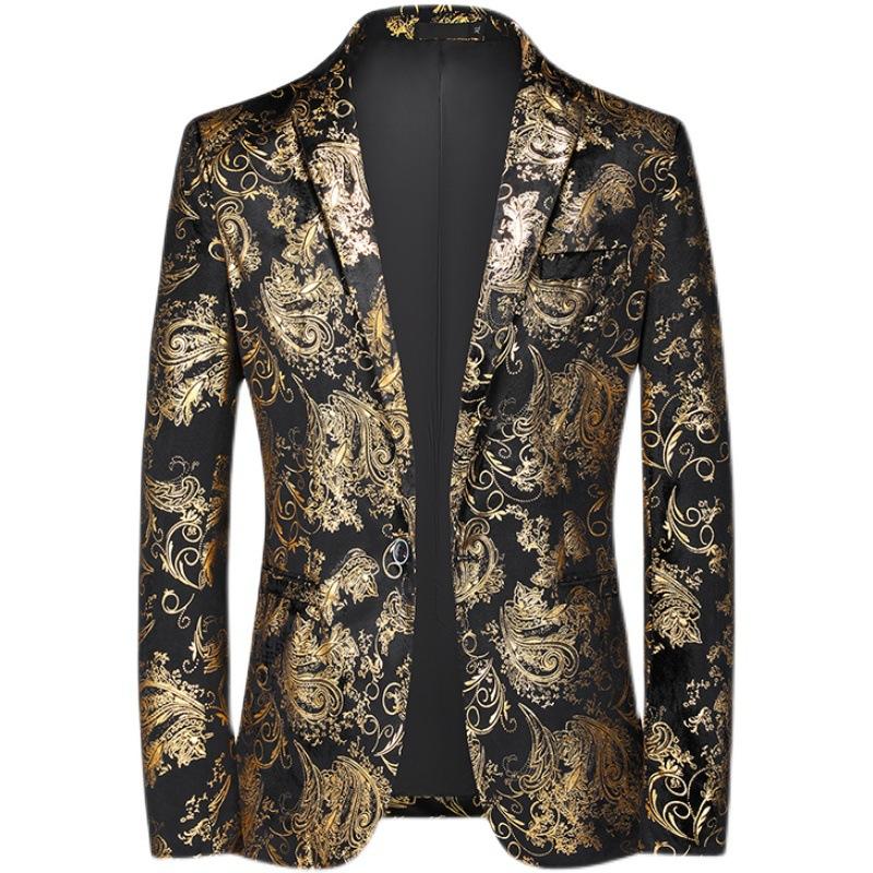Herren Frühling Business Gesellschaftsanzug Jacke Herren Einreiher Dünne Herren Jacquard Blazer Mäntel XXXXXL