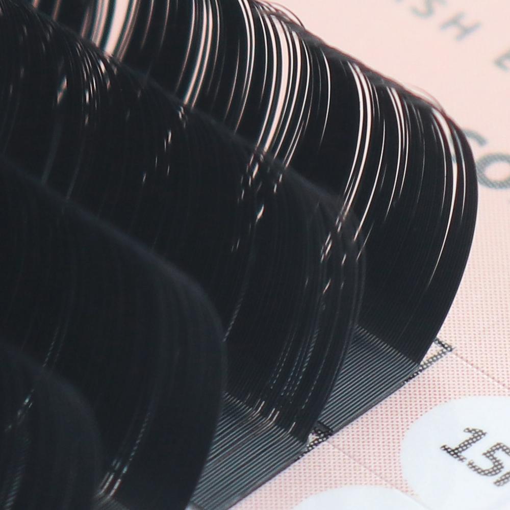 ANNAFRIS L Wimpern,L+/LC/LD/LU(M) Curl einzelne Wimpern natürliche Seide Nerz Matte Verlängerung falsche Wimpern Faux Cils Maquillage 0.10mm   LC   8-15mm MIX schwarz