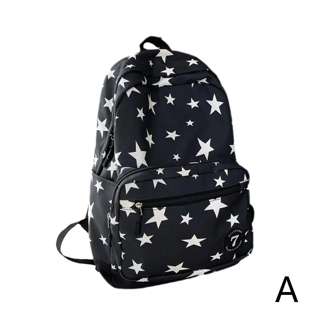 Stern Rucksack für Damen Herren, 17 Zoll Stern Laptop Rucksack College Tasche Niedlicher Reise Rucksack Studenten Rucksack schwarz