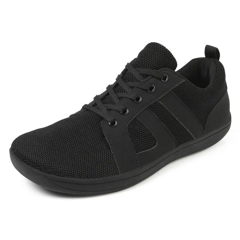 Breite Zehenbox Barfußschuhe für Herren Damen Outdoor Trailrunning Minimalistische Wanderschuhe Leichte Atmungsaktive Wanderschuhe 37 schwarze bohne