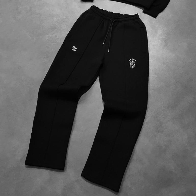 Y2K Trendige Mode Streetstyle Personalisierte Lässige Weite Hose M schwarz