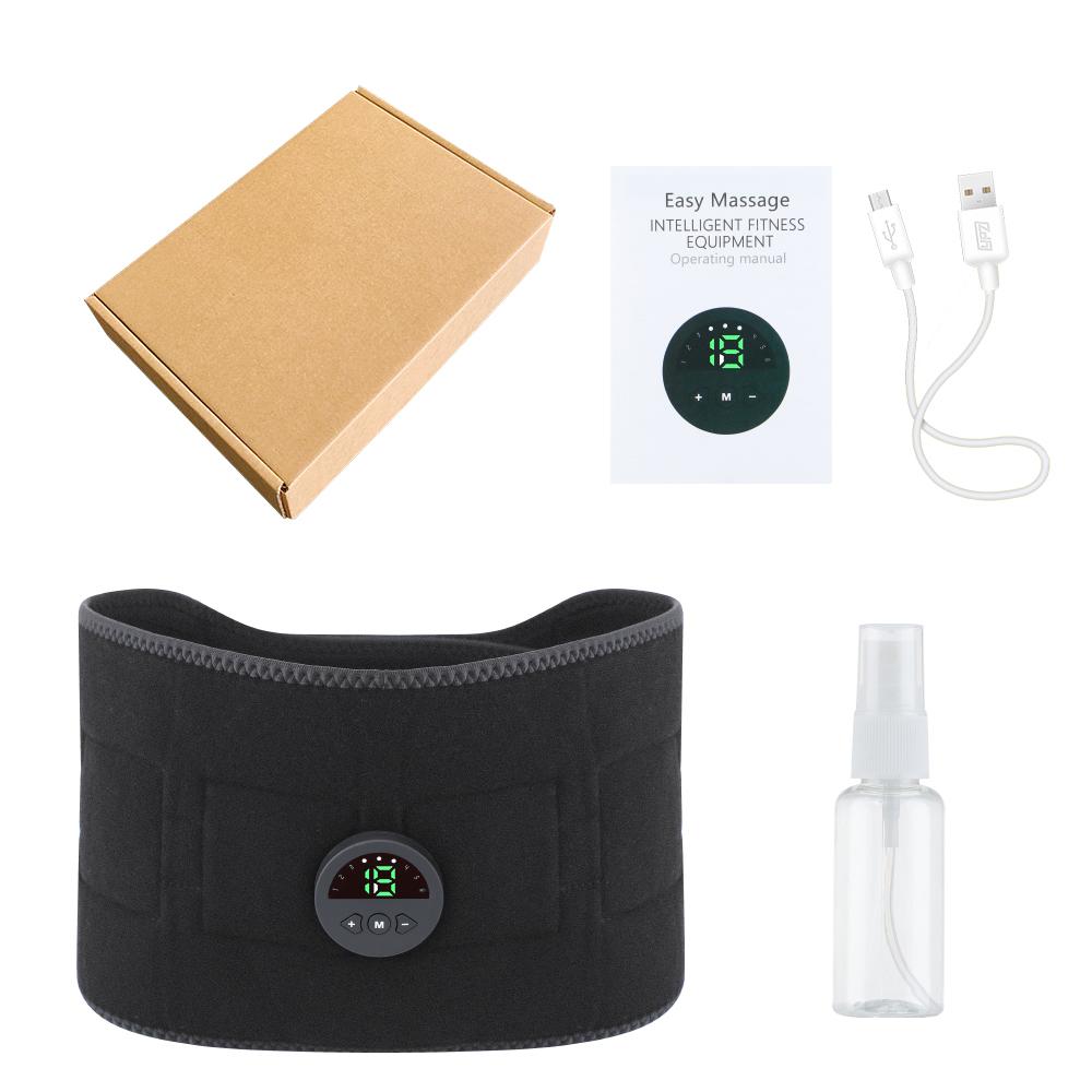 EMS Elektrischer Bauchmuskel-Schlankheitsgürtel, intelligenter Bauchmuskelstimulator, Abnehmen-Massagegerät, Fitness, Abnehmen, Fettverbrennung, Unisex