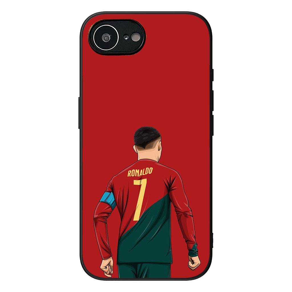 Hülle für Samsung Galaxy A36 A17 A26 A07 A35 A54 A53 A13 A33 A34 S8 S9 S20 S21 FE S10 Plus Hülle Fußball Nr. 7 Stern Fußball Nr. 7 Galaxy A36 5G black