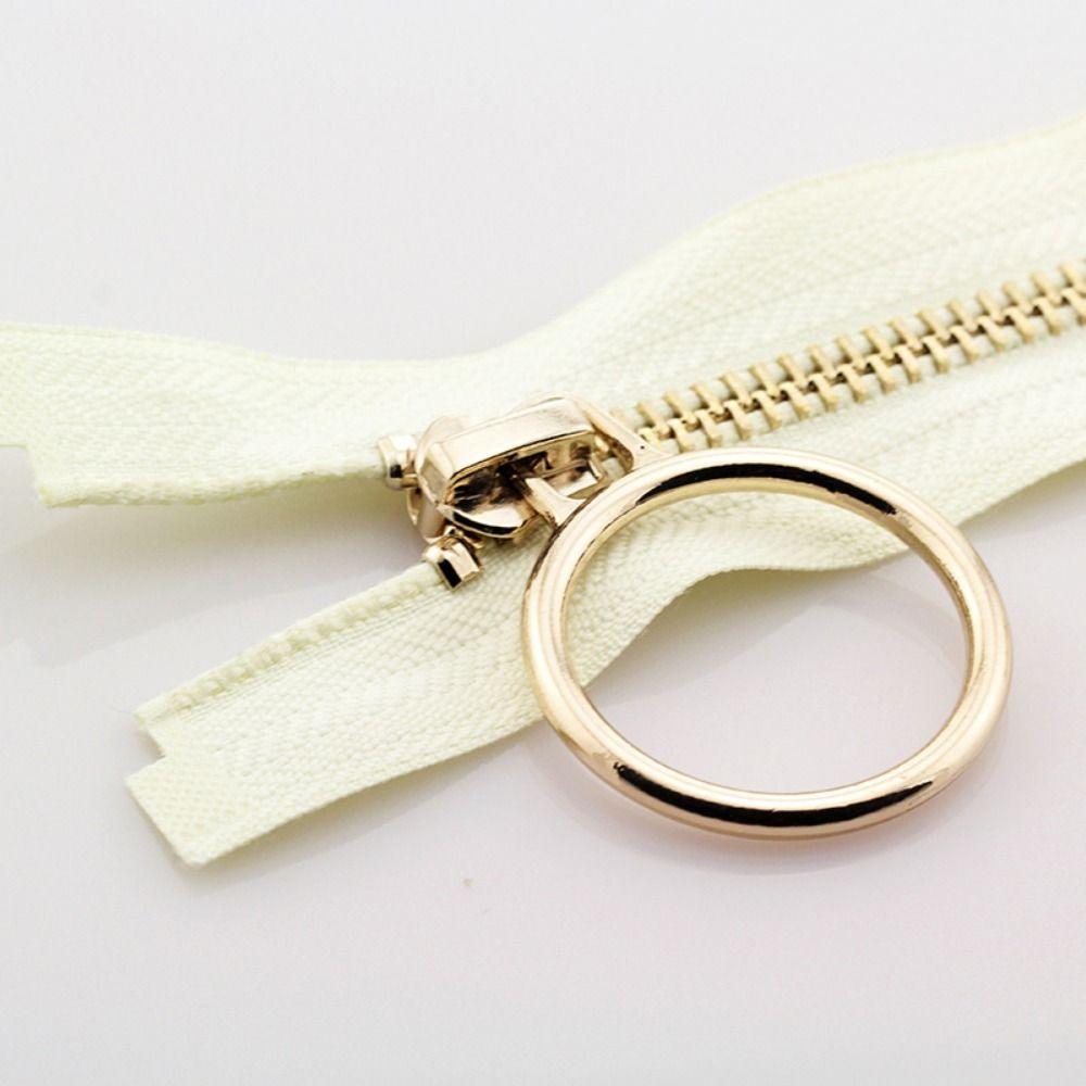 70/90 cm Jacken-Langreißverschlüsse, Kupfer-Reißverschluss, Zähne, breiter Reißverschluss, Metallreißverschluss für Mäntel, Jacken, Nähen 90cm weiß