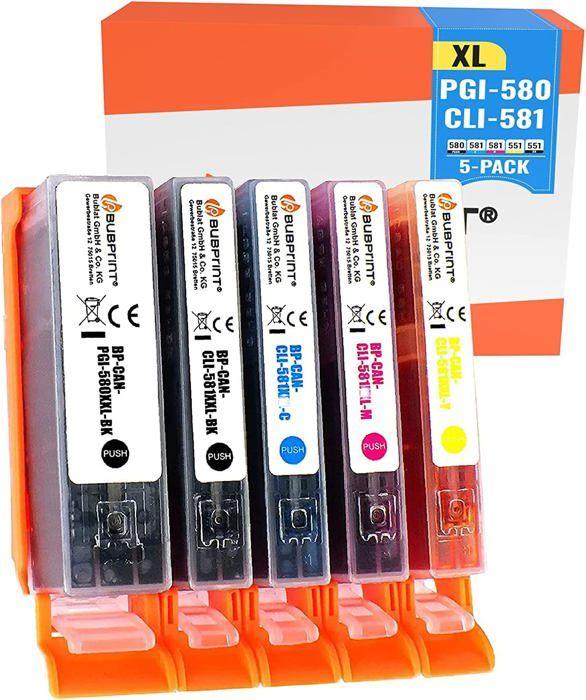 Tintenpatronen - Canon - PGI-580/CLI-581 XL - 5er-Pack - Mehrfarbig - Kompatibel