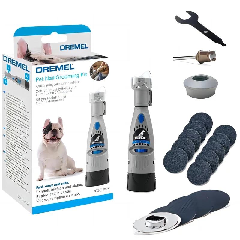 Dremel 7020 PGK Nagelschleifer für Haustiere, leises elektrisches Nagelfeil-Pflegeset für Hunde, Sicherheits-Nagelknipser für Hunde, Trimmer-Werkzeug, batteriebetrieben