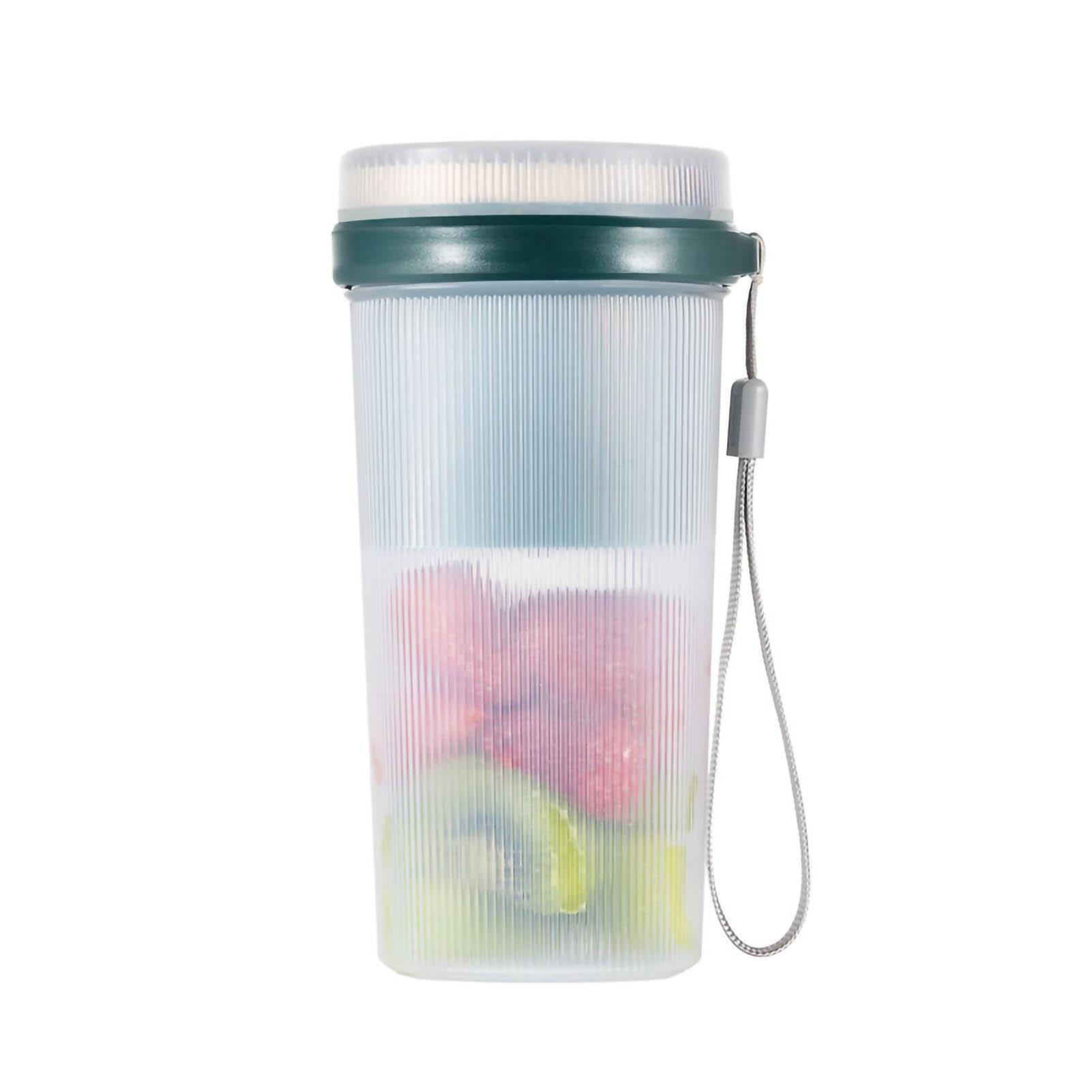 Tragbarer Mixer Entsafterbecher USB Mini Entsafterbecher Heim Elektro-Mixer Entsafterbecher Grün grün