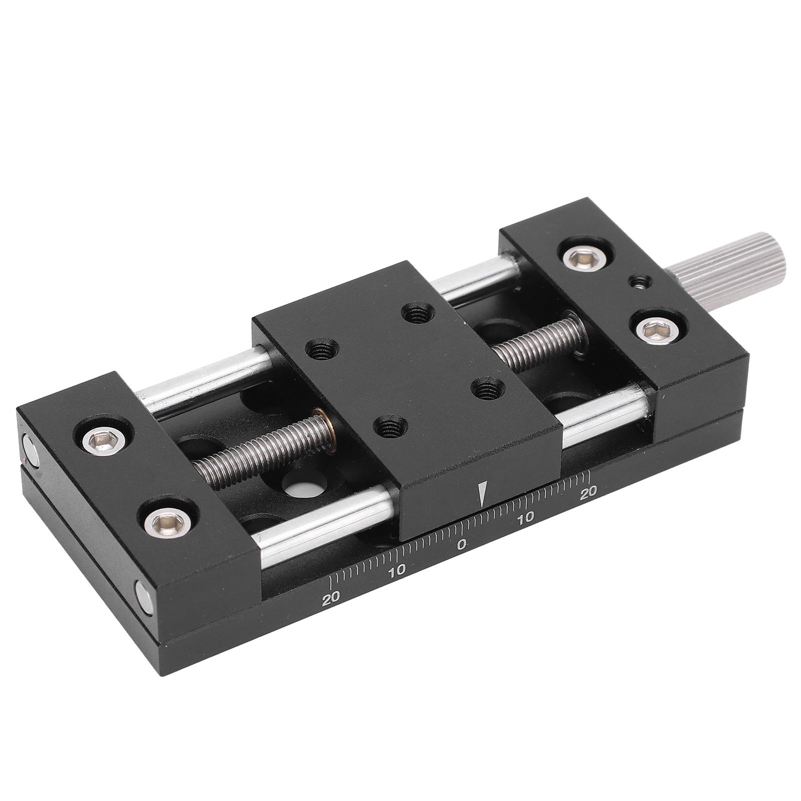 Schlitten Tisch X-Achsen Manuell Knopf Feineinstellung Schlitten Bühne Verstellplattform SP40ADB35