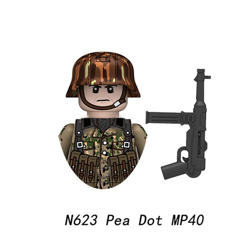 Kinderspielzeug Mini-Militärsoldatenmodell Luftwaffe Armee Bewaffnete Tarnungseinheit Kleine Partikel Bausteine Jungen Urlaubsgeschenke