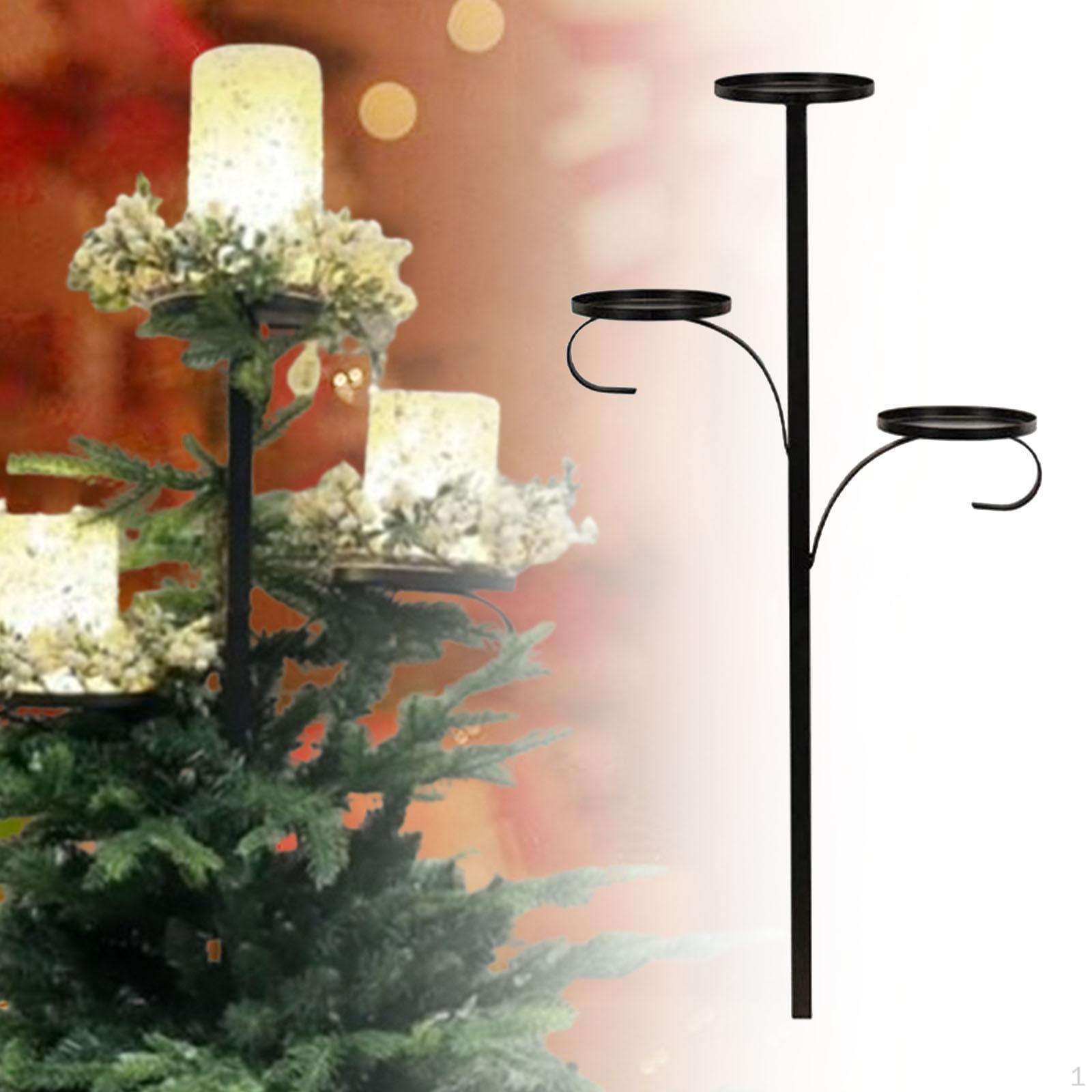 Dreifache Weihnachtsbaumkugeln, Kerzenhalter, Dekoration, Basis für Heimparty-Dekoration 90cm