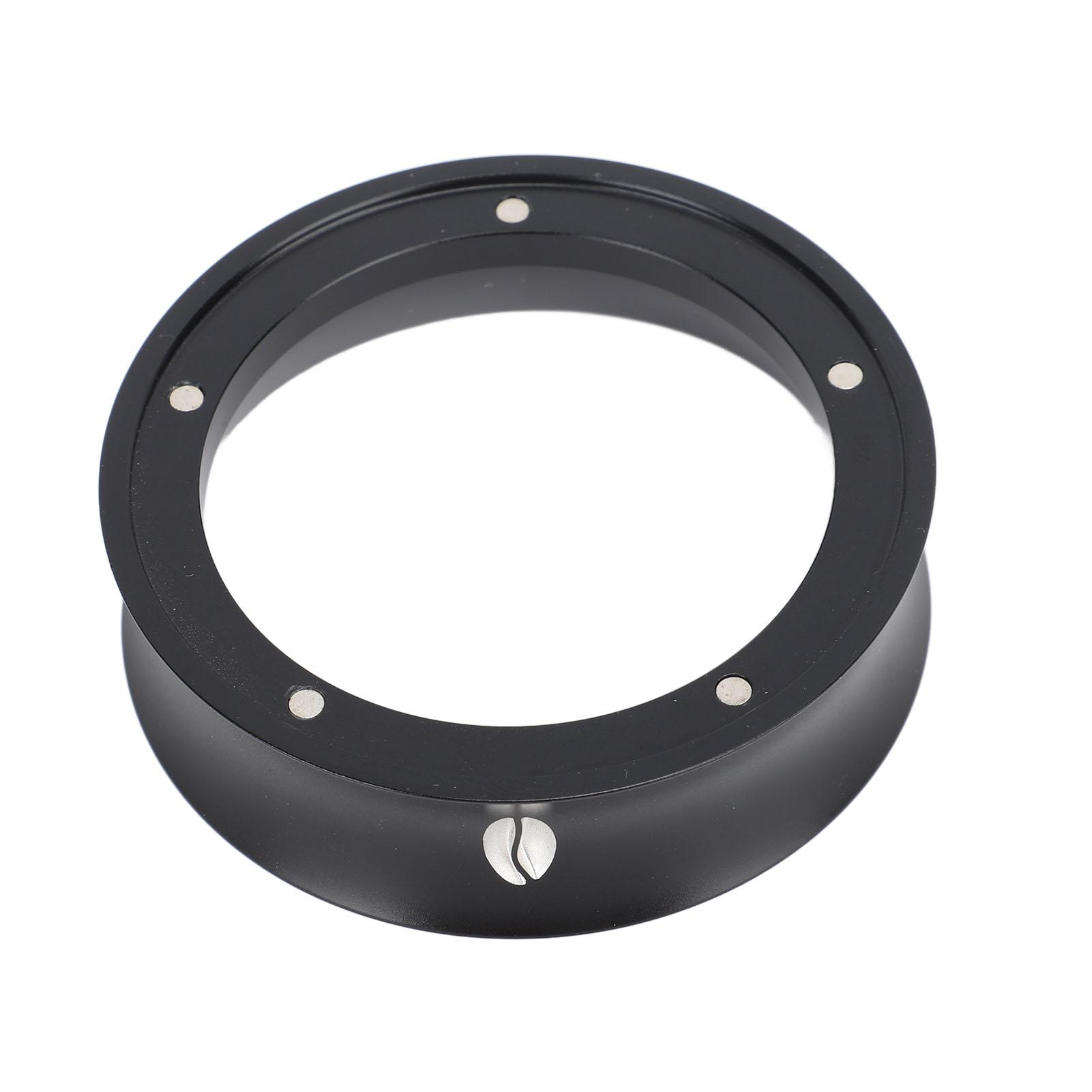 Kaffee Dosierring Aluminiumlegierung Wiederverwendbar Magnetischer Dosiertrichter Kaffee Siebträgerring für Kaffeezubehör 51mm