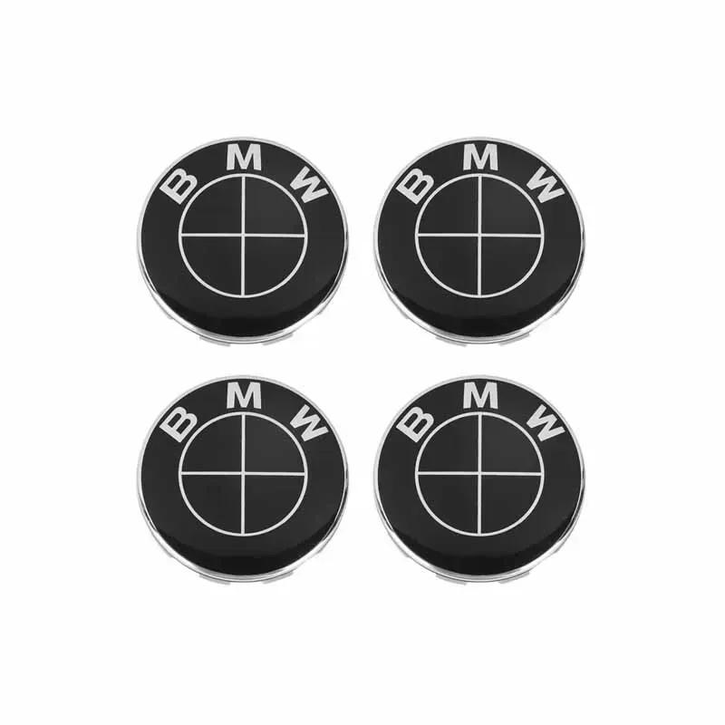 Für BMW 4 Stück 68mm Auto Radnabenkappe Abzeichen Logo Emblem für BMW E87 E30 E46 E28 E34 E39 E60 F02 F18 F35 G20 G03 G05 F10 E