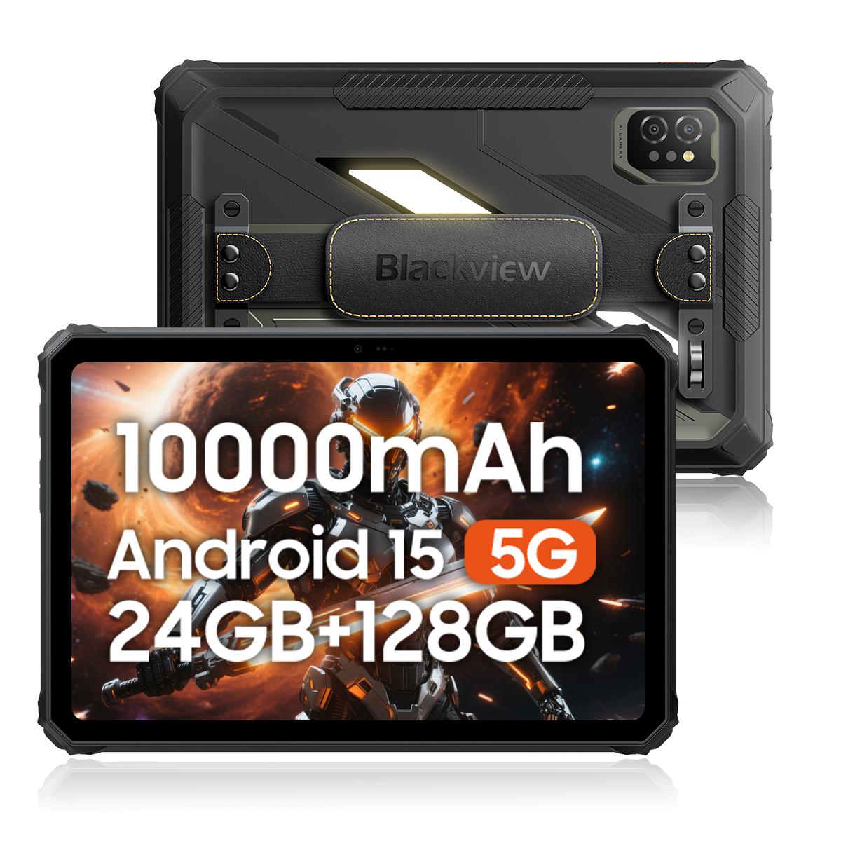 Blackview Active 7 5G Rugged Tablets Android 15 8,68 Zoll Display 8+16 GB RAM 128GB ROM Tablet PC 6600mAh 8+128 grau