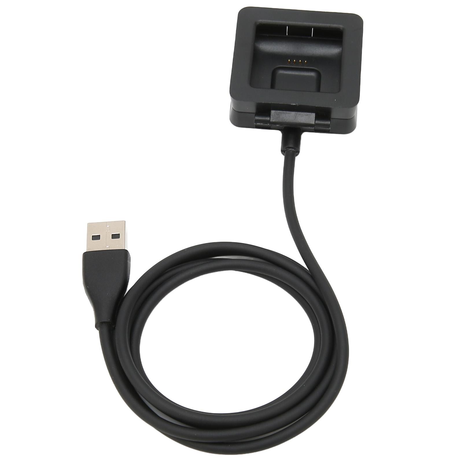 5 V 500 mA USB-Ladegerät als Ersatz für Fitbit Blaze Smart Fitness Watch, 1 m 3,3 ft Länge, Schwarz