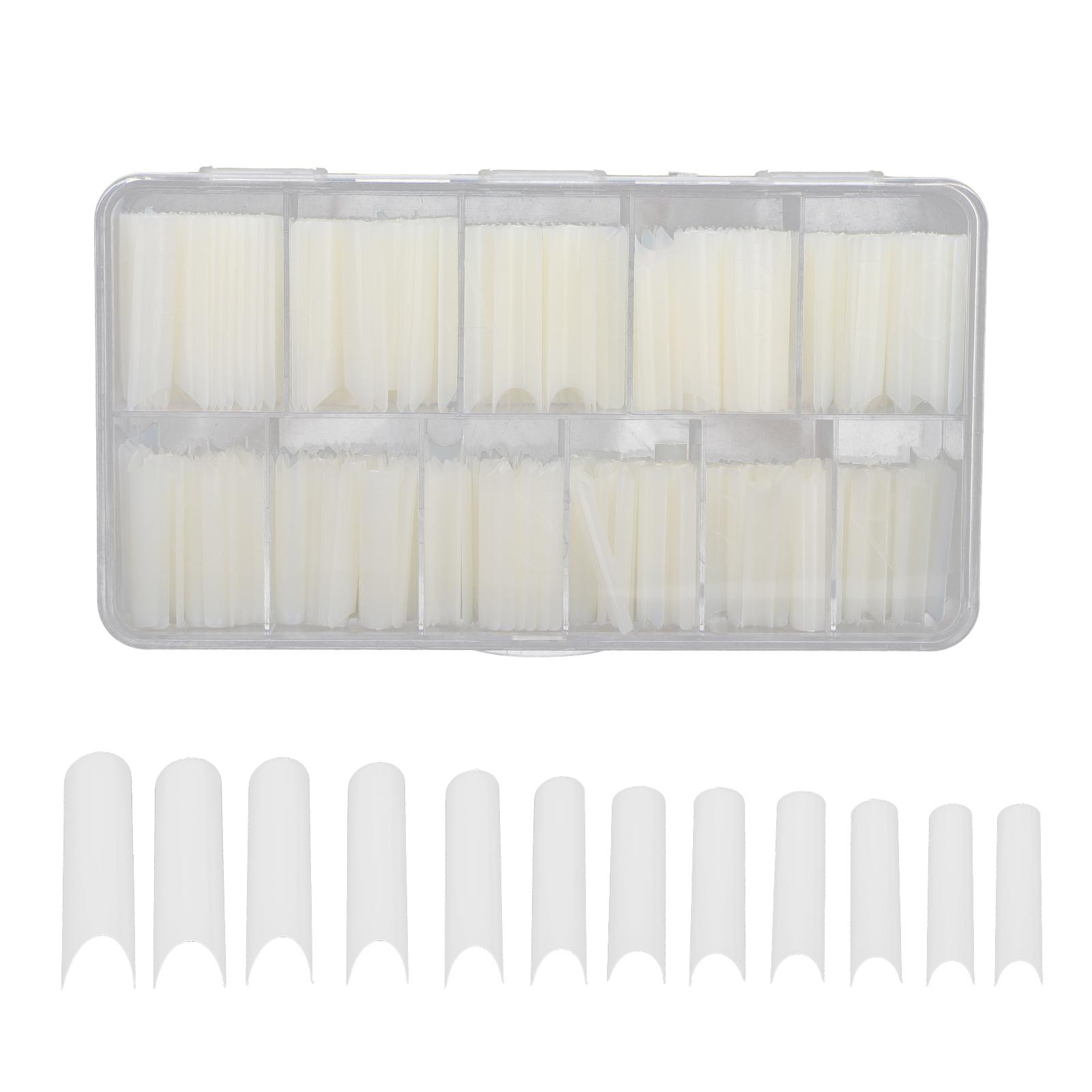 360 Stück Extra Lange Falsche Nagelspitzen U-Form Künstliche Nagelspitzen mit Box für Nagelstudio DIY Nagel