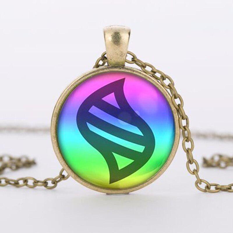 Pokemon Mega Stein Halskette Schmuck Glas Herz Rund Anhänger Charm Halskette Kette bronze