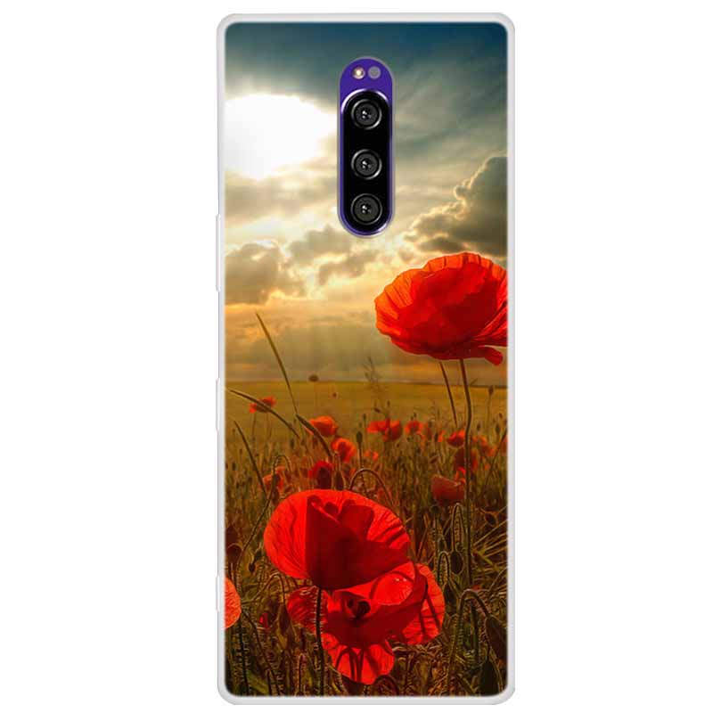 Für Sony Xperia 1 Hülle Luxuriöse Tiere Transparente Abdeckung für Sony Xperia1 XZ4 SO-03L SOV40 J8110 J9150 J8170 Handyhüllen Abdeckungen Sony Xperia 1